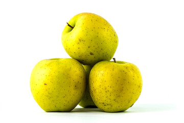pomme sur fond blanc