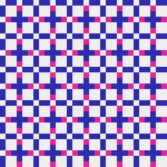 Abstract Cross Pattern generative computational art illustration