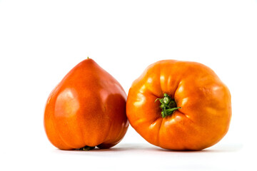 tomate sur fond blanc