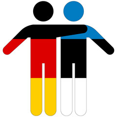 Germany - Estonia / friendship concept