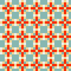 Abstract Cross Pattern generative computational art illustration