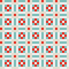 Abstract Cross Pattern generative computational art illustration