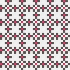 Abstract Cross Pattern generative computational art illustration