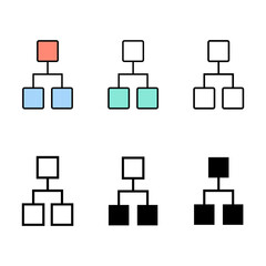 Organization set icon, Teamwork collection group, people work together, partnership symbol,vector illustration isolated web page