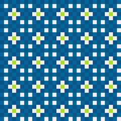 Abstract Cross Pattern generative computational art illustration