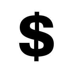 Dollar money symbol, business cash icon, save currency bank sign, vector illustration isolated background