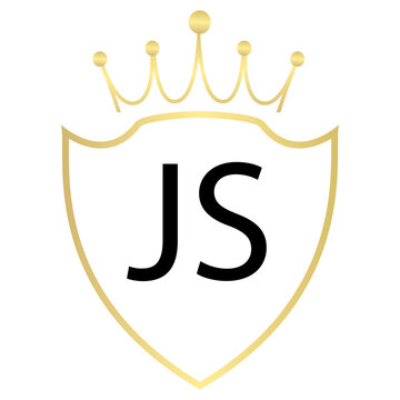 JS Letter Logo Design With Simple style
