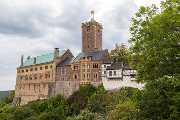 Fototapeta na wymiar Scenic view on the Wartburg near Eisenach