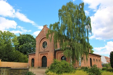 Naklejka premium church in the village
