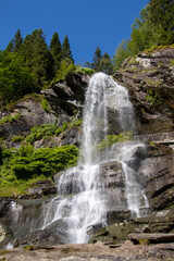 Beautiful waterfall in Norway called Steinsdalsfossen