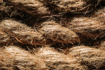 
Rope in a macro shot. Background. Eco-friendly