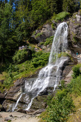 Obraz premium Beautiful waterfall in Norway called Steinsdalsfossen