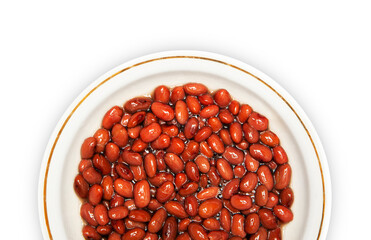 cooked kidney red beans in bowl