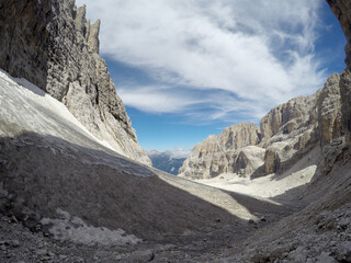 Glacier in the Dolomites