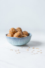 Peanut Apple And Raisin Oat Balls, Morning Energy Breakfast