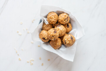 Peanut Apple And Raisin Oat Balls, Morning Energy Breakfast