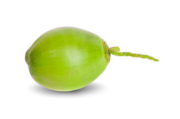 green coconut isolated on white background