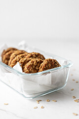 Banana Pear Oat Cookies, Morning Breakfast Biscuits