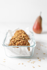 Banana Pear Oat Cookies, Morning Breakfast Biscuits