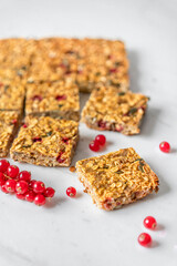 Pumpkin Seeds Oat Bars and Mini Currants