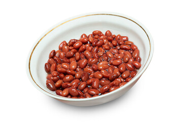 cooked kidney red beans in bowl