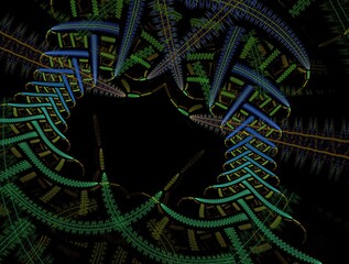 Imaginatory fractal background Image