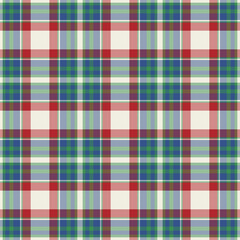 Plaid seamless pattern. Vector background of textile ornament. F