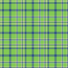 Plaid seamless pattern. Vector background of textile ornament. Flat fabric design.