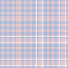 Plaid seamless pattern. Vector background of textile ornament. Flat fabric design.