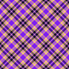Plaid seamless pattern. Vector background of textile ornament. Flat fabric design.