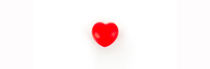 The red heart represents the love provided on a white background.