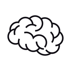 brain icon vector 