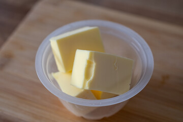 macro photo of butter