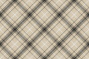 Seamless pattern of scottish tartan plaid. Repeatable background with check fabric texture. Vector backdrop striped textile print.