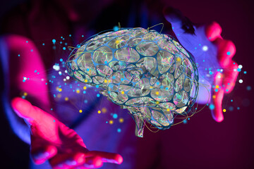 intelligence brain ai digtal 3d artificial intelligence