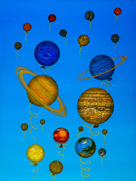 On the day of completion of the kindergarten, the school
children release balloons.
The beginning of adulthood.
From a cloudless childhood into a stormy future.
So the planets move away from the Sun.