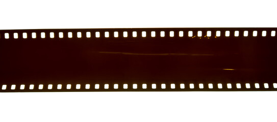 35mm negative filmstrip on white background