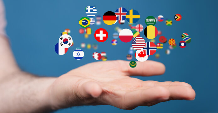 International world flag 3d digital