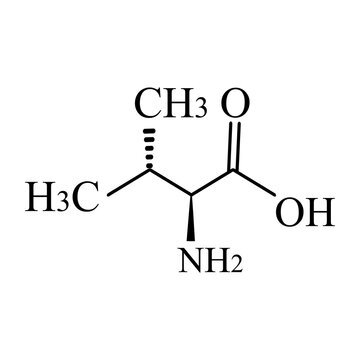 Isoleucine amino acid. Chemical molecular formula isoleucine amino acid. Vector illustration on isolated background