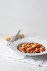 Italian Gnocchi Potatoes Beef Casserole and Parmesan