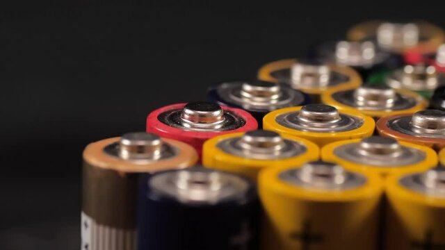 multicolored Aa Batteries 4k