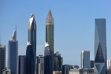 Fototapeta premium beautiful landscape of a big city with skyscrapers