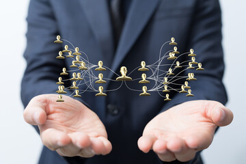hierarchy connection team group digital