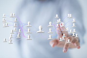hierarchy connection team group digital
