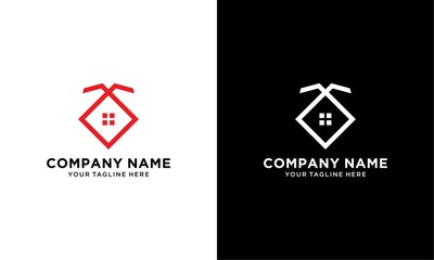 home icon square vector logo