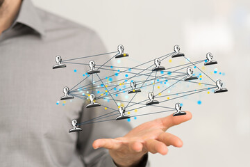 organization chart team concept networking
