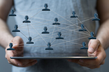 organization chart team concept networking