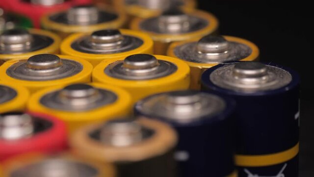 multicolored Aa Batteries 4k