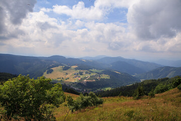 mountains and clouds