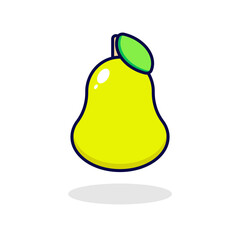 Cute pear simple illustration fruit